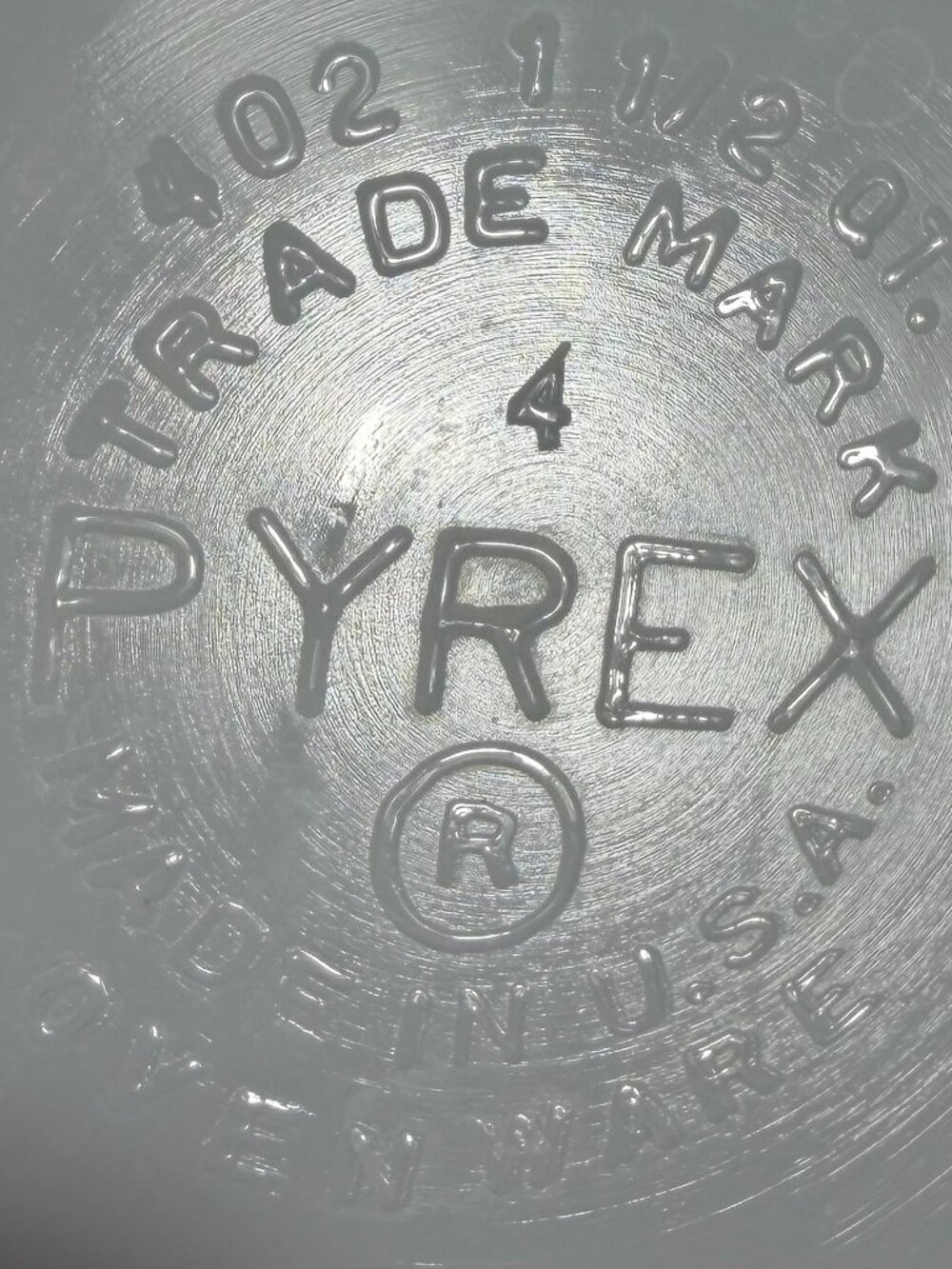 Vintage Pyrex Primary Red #402 Glass 1 1/2 Qt Nesting Mixing Bowl Made in USA